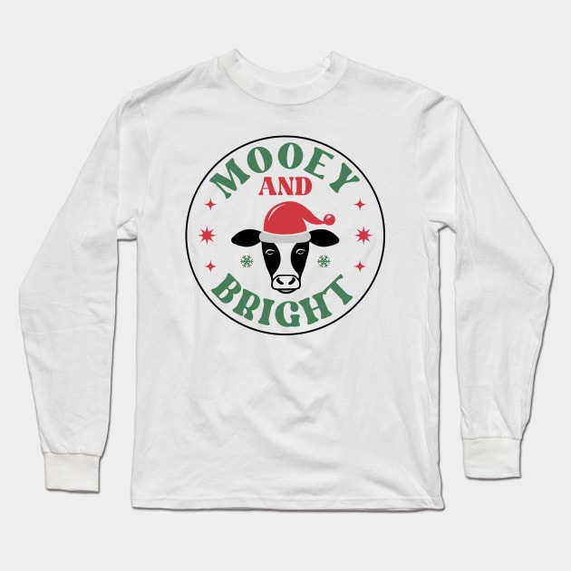 Mooey and Bright Long Sleeve T-Shirt by MZeeDesigns